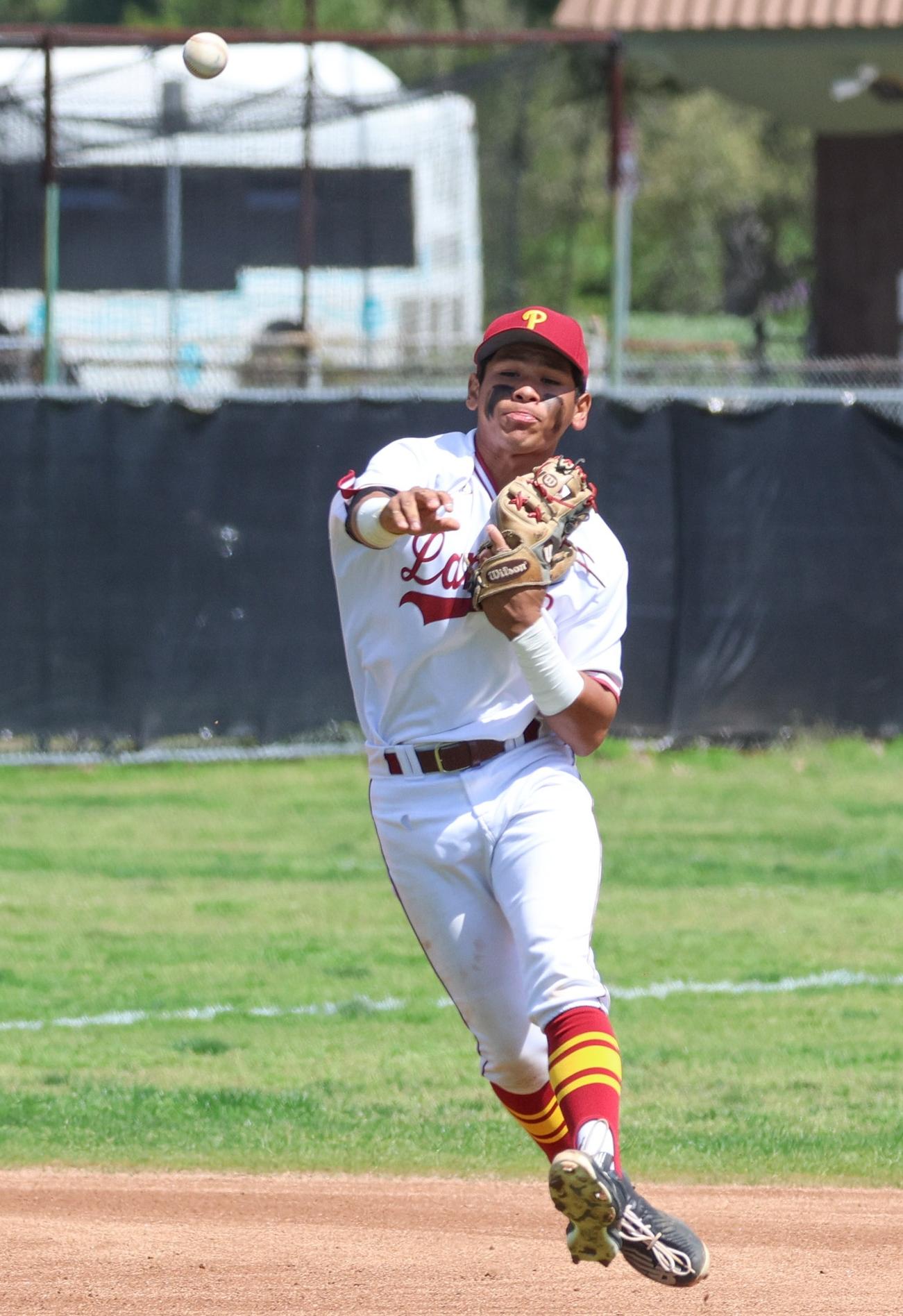 Jack Esguerra has been playing sterling defense at shortstop for the Lancers (photo by Richard Quinton).