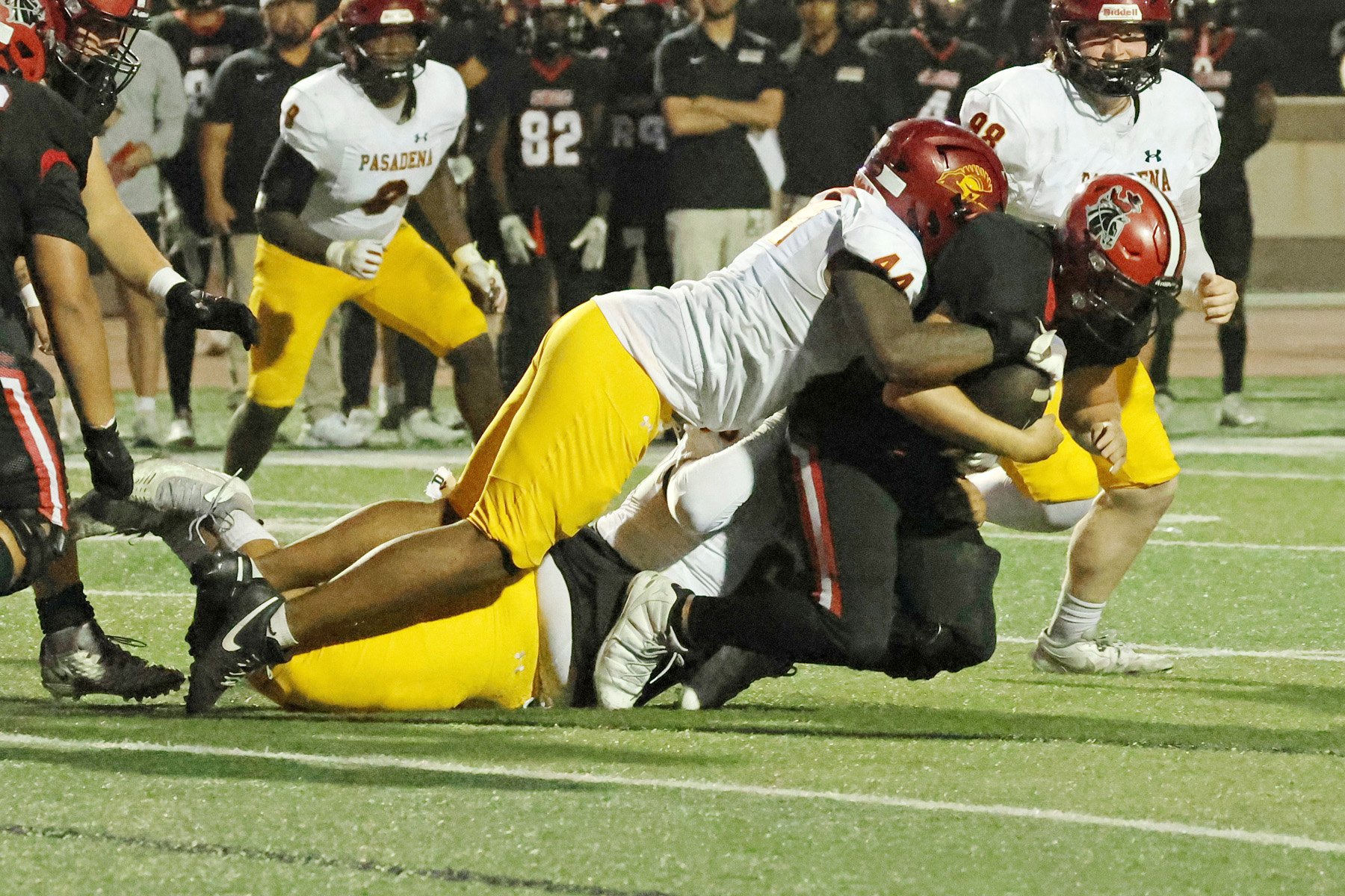 Jasun Ridley has been a big influence for the PCC defense this season (photo by Richard Quinton).
