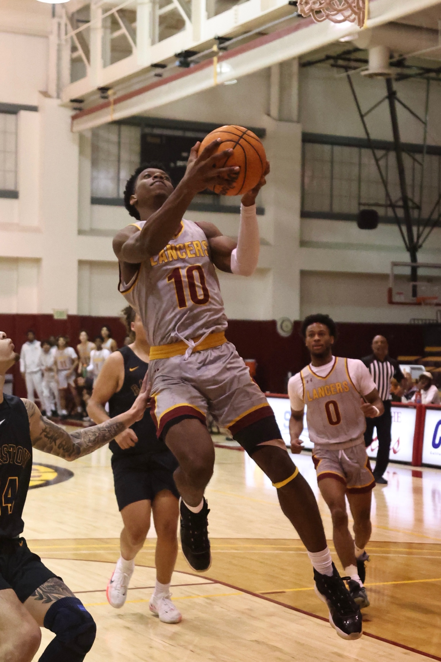 Jonathan Tchengang led the Lancers to a pair of victories at the Antelope Valley Tournament.