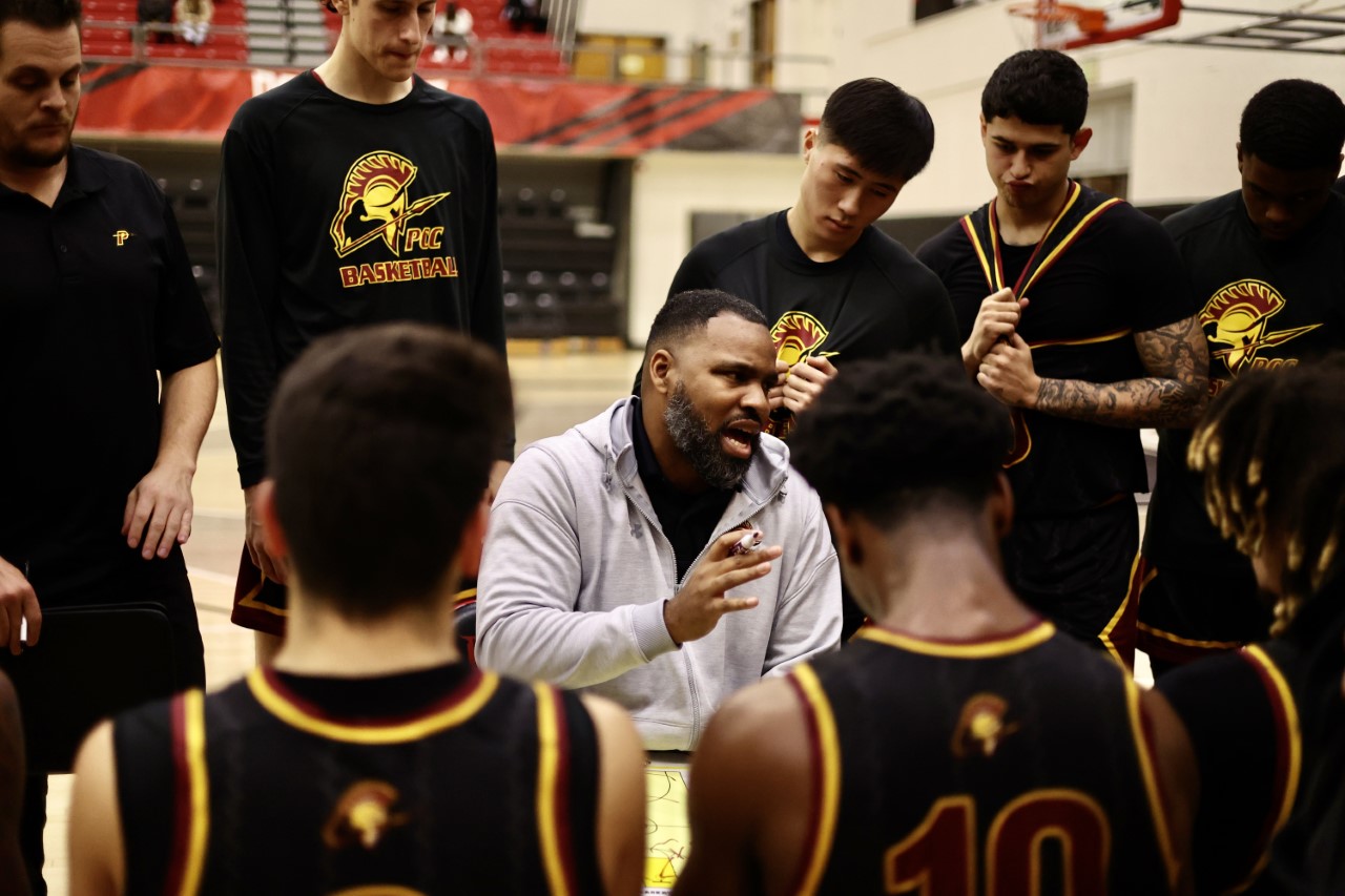 PCC head coach Ryan Frazer has orchestrated the Lancers turnaround this season at 14-6 (photo by Michael Watkins).