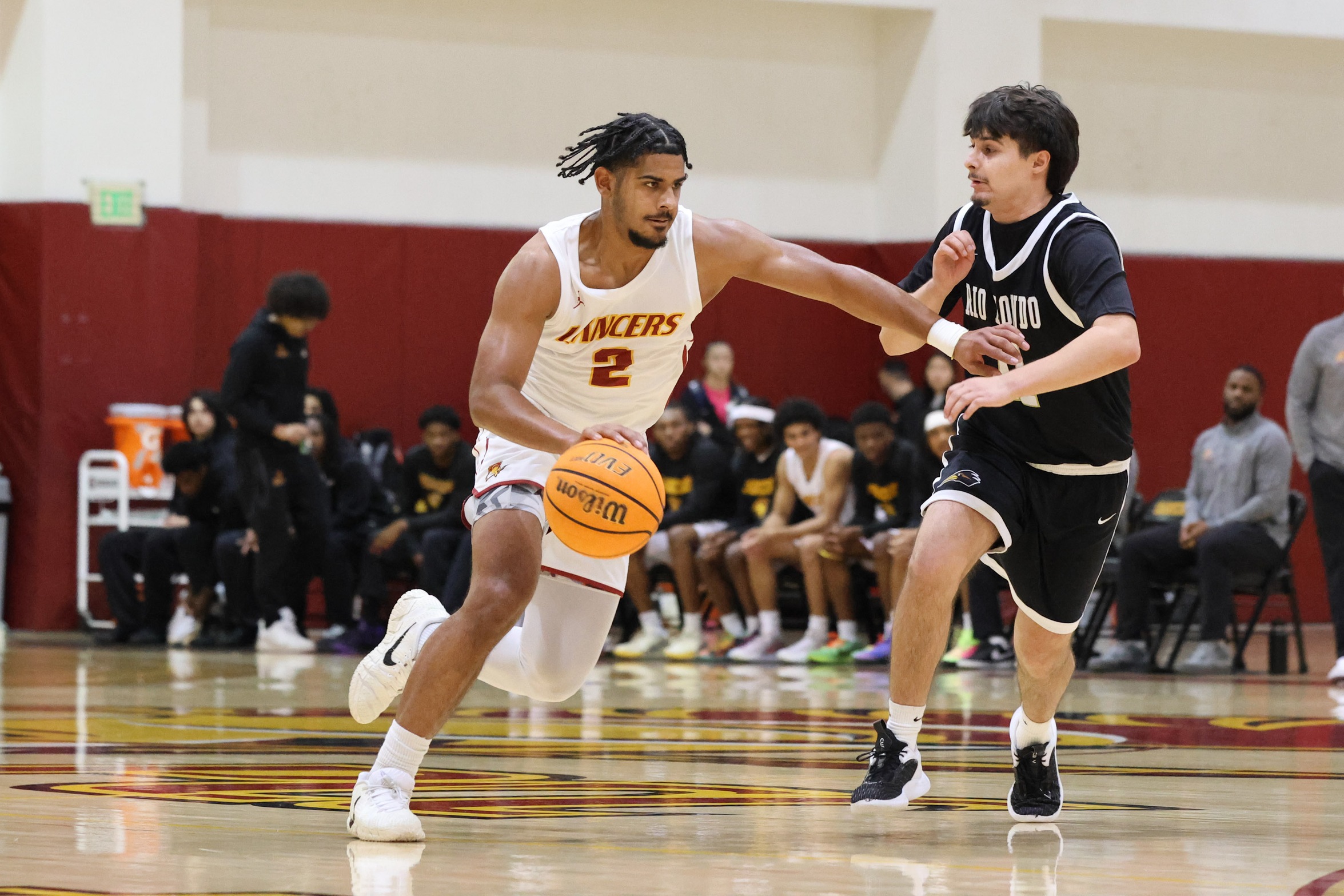 Darrius Freeman reached 600 points in his Lancers career (photo by Richard Quinton).