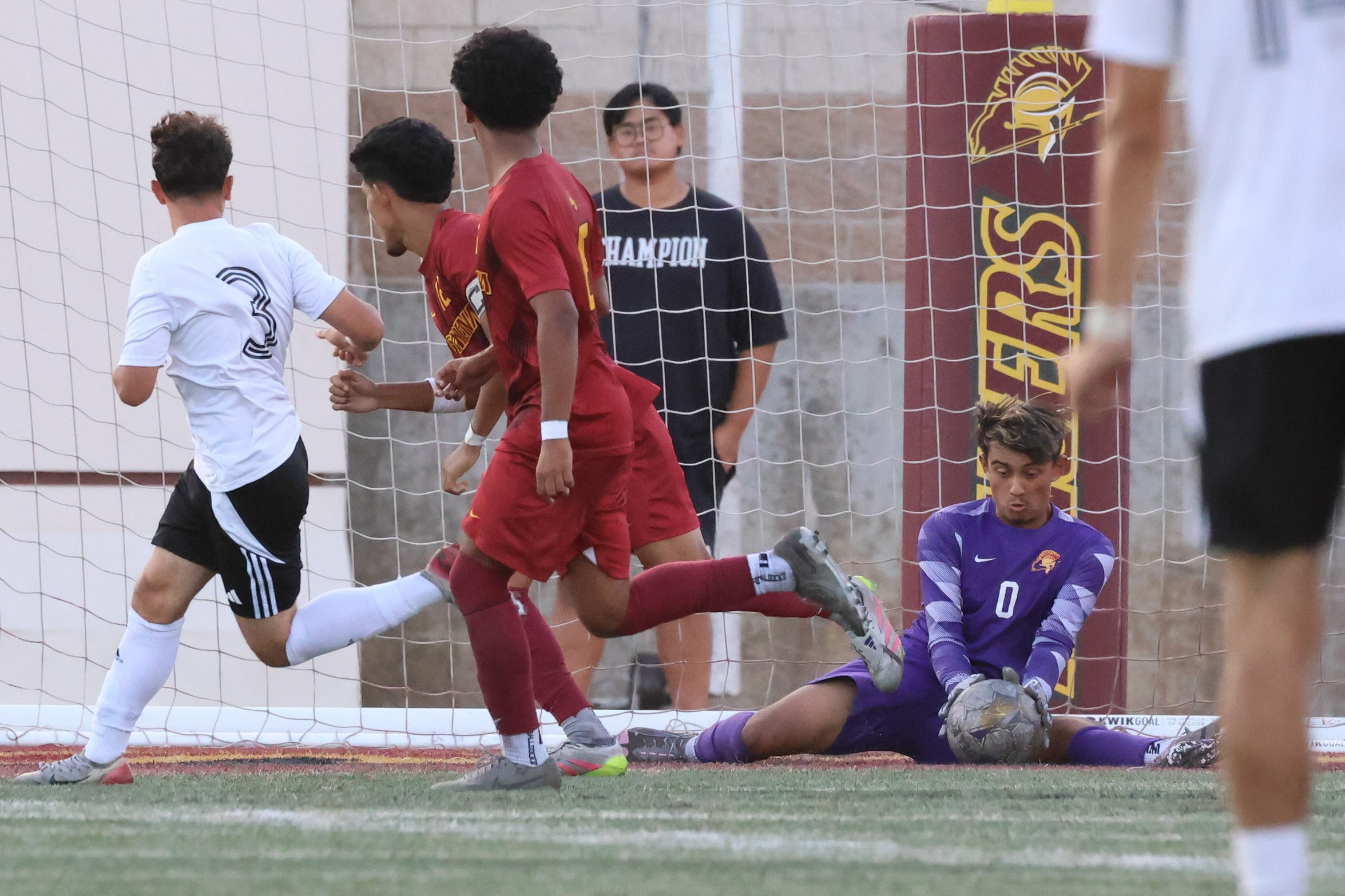Matthew Gilmore in action during PCC's win v. East LA (photo by Richard Quinton).