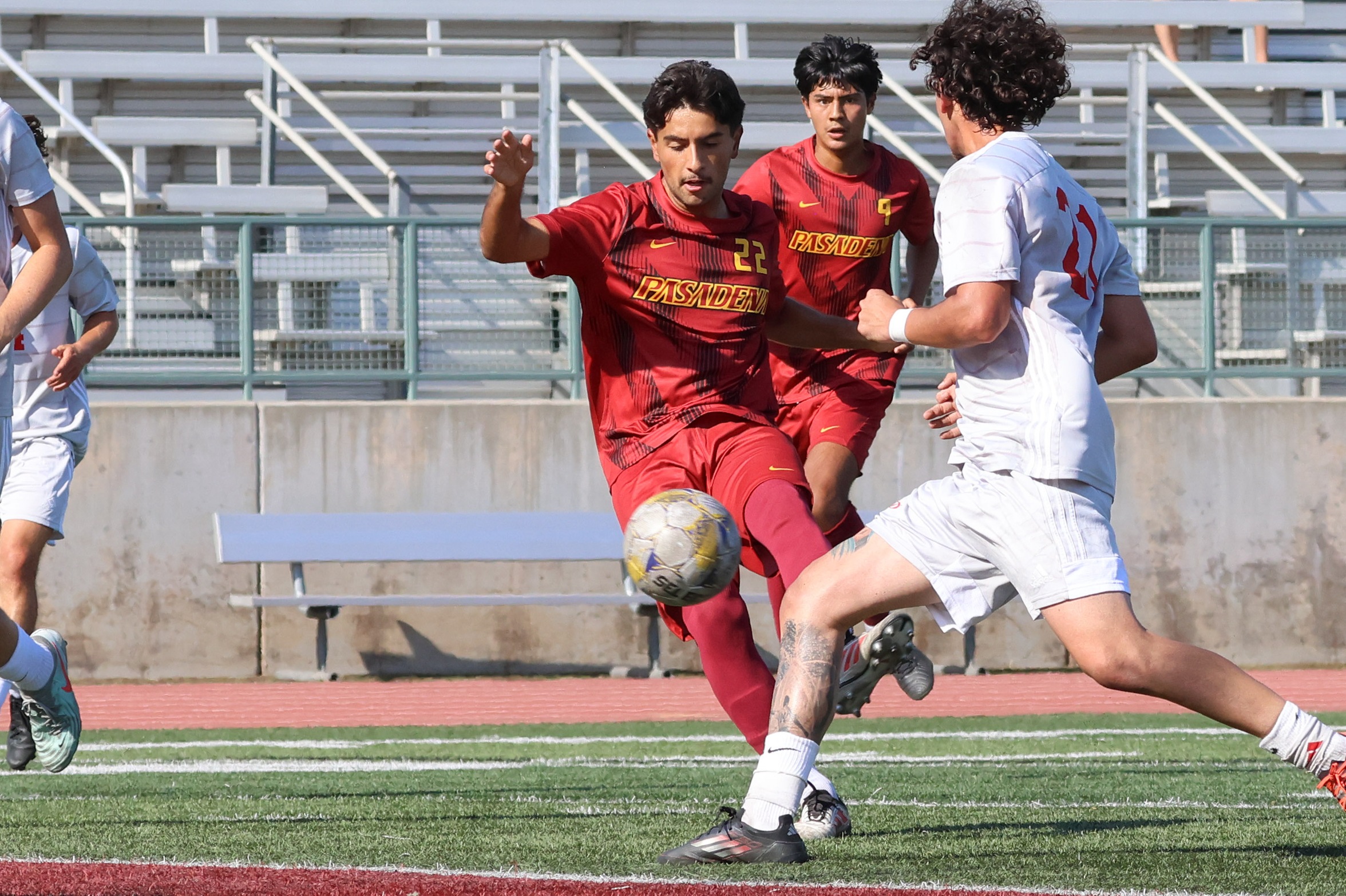 David Canales knocks in the rebound ball for a goal (photo/gallery by Richard Quinton).