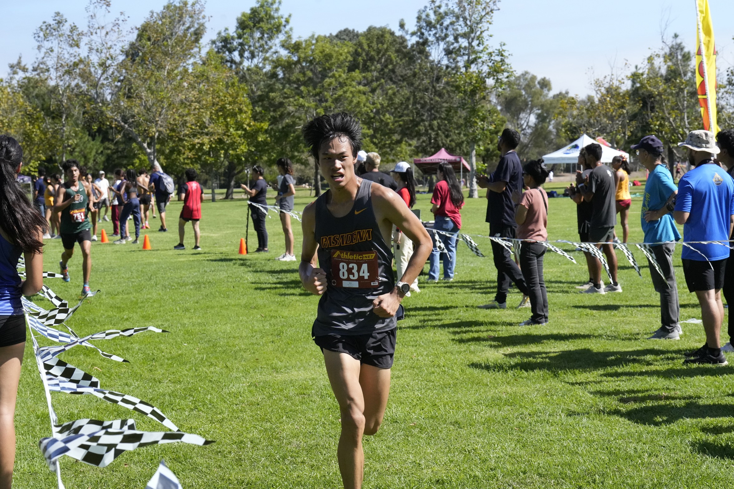 Lancer Teddie Wen in action at a recent meet.