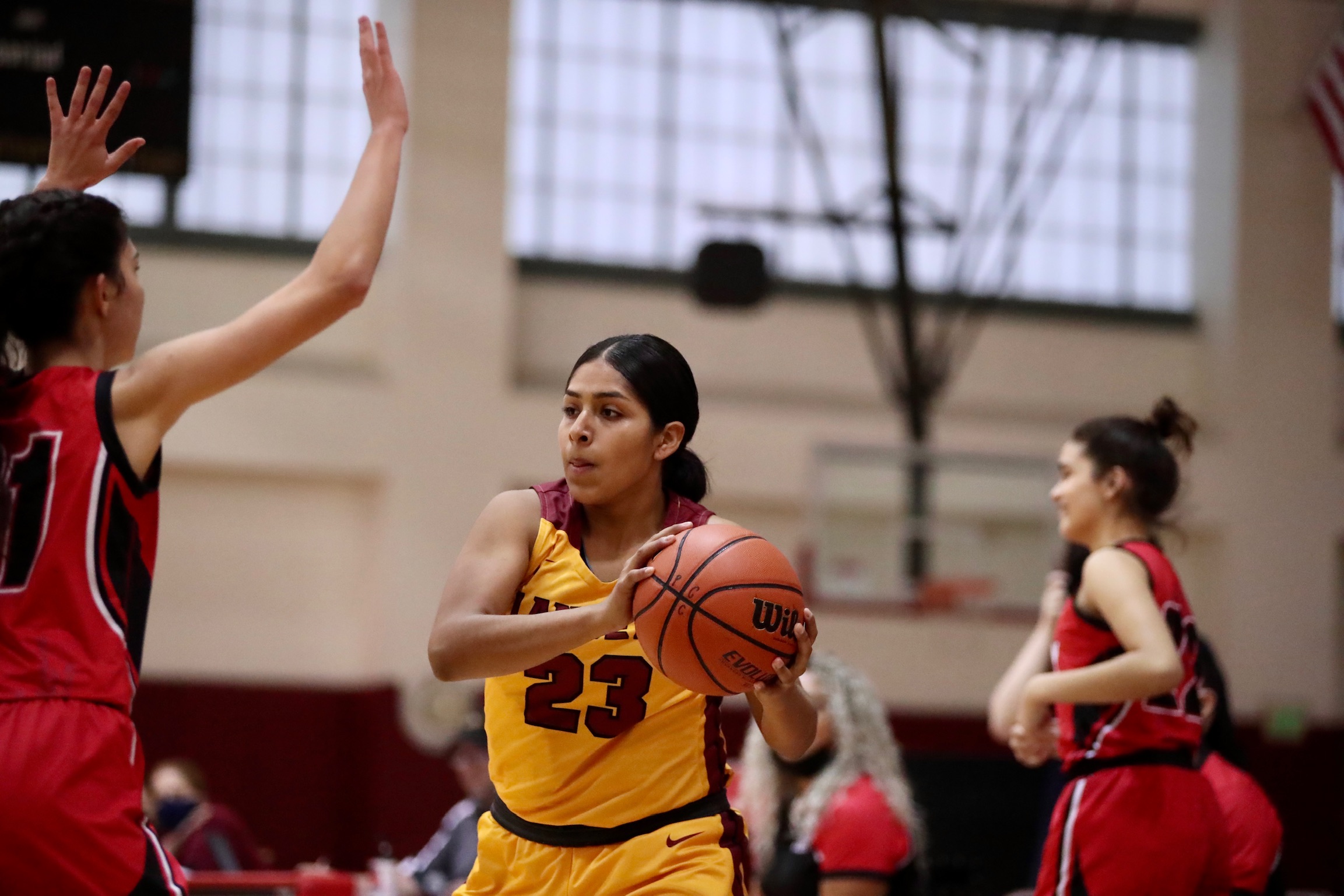 Lupe Vazquez in action during a recent home game.