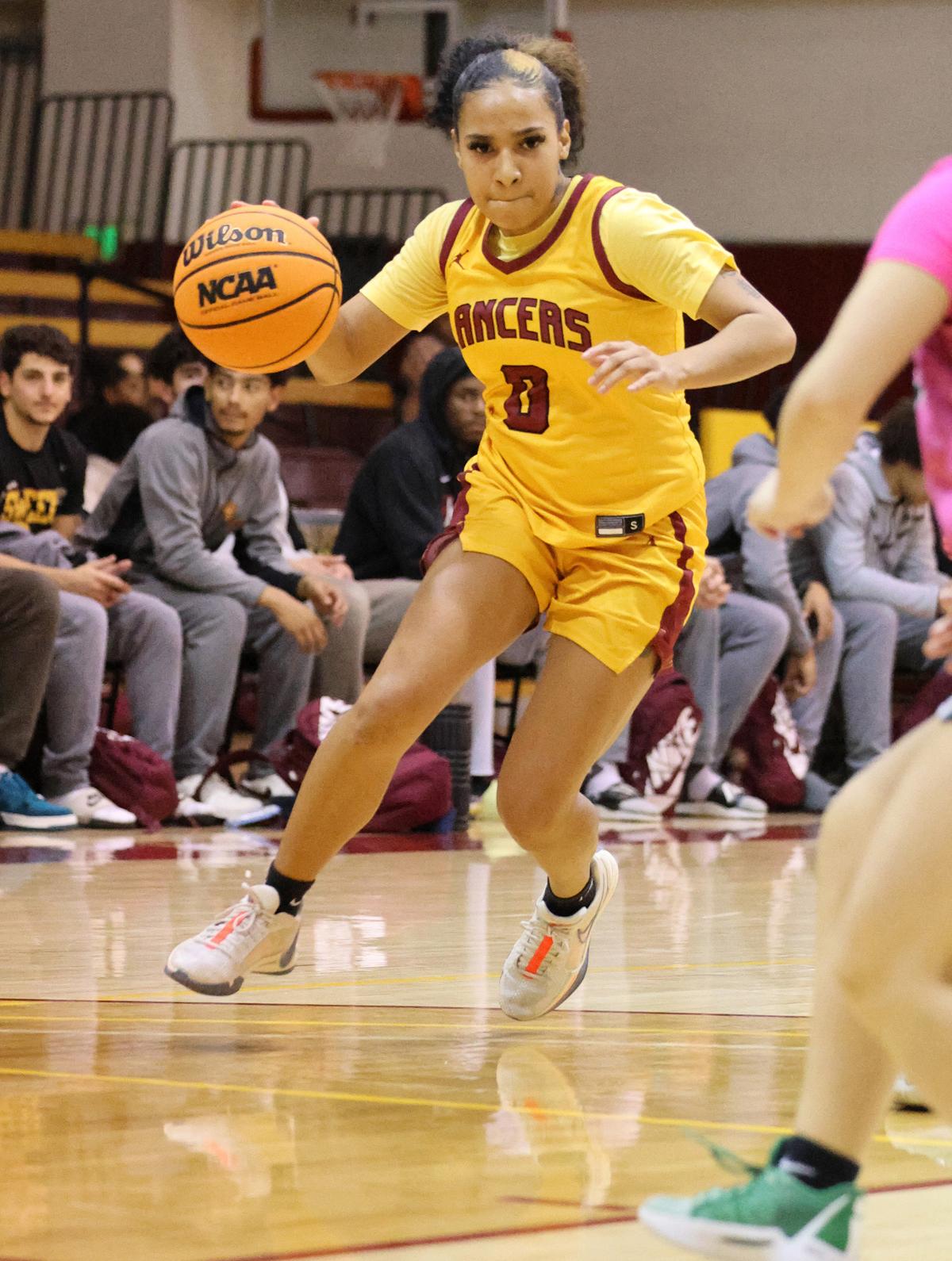 Vanessa Epperson in action during PCC's win on Wednesday evening (photo by Richard Quinton).