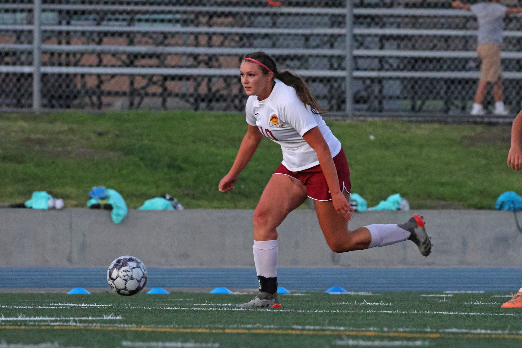 Megan Schmidt scored the game-winning goal at Cerritos (photo by Richard Quinton).