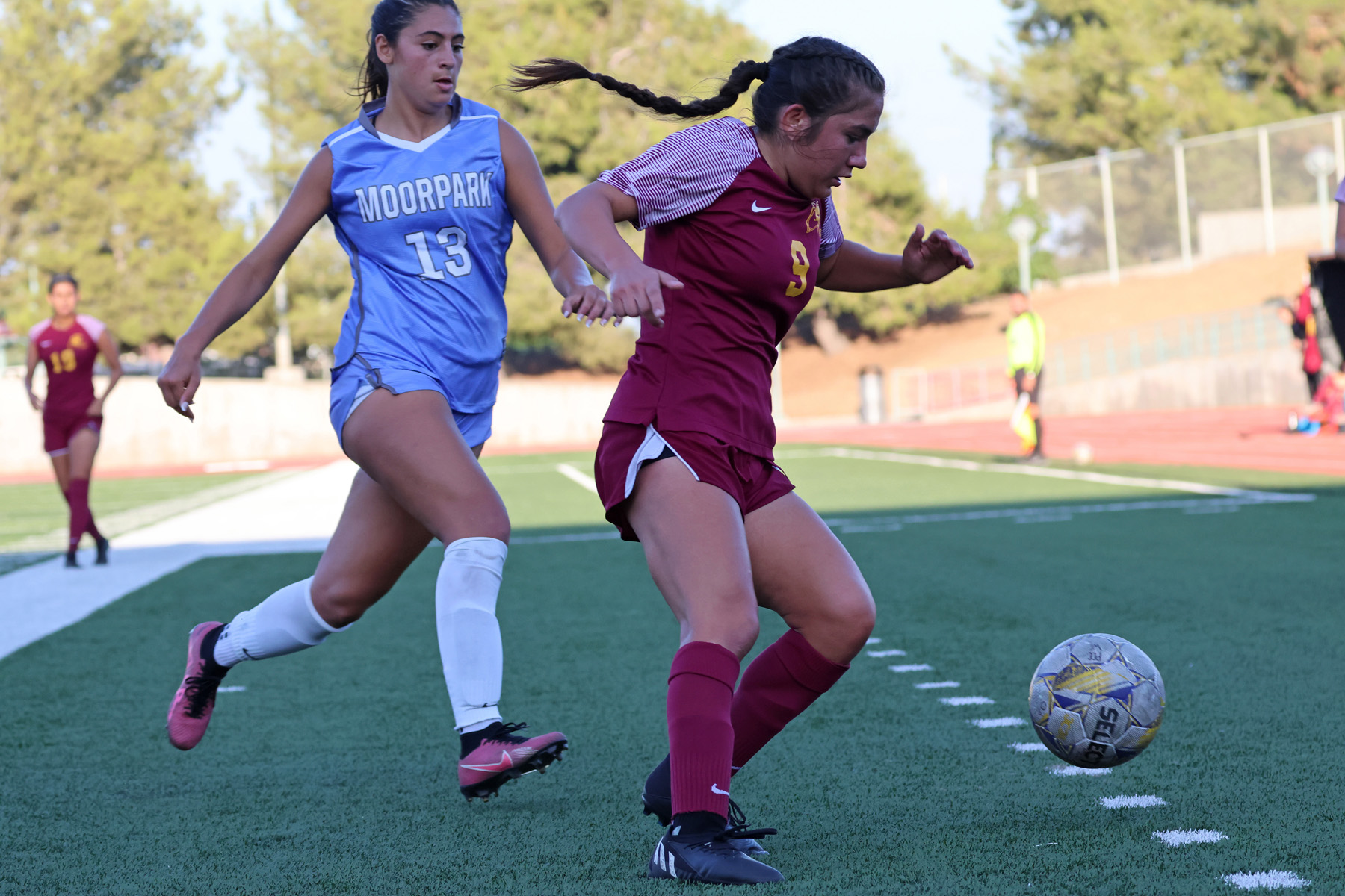 Alexa Espinoza-Gutierrez in action at a game earlier this season (photo by Richard Quinton).