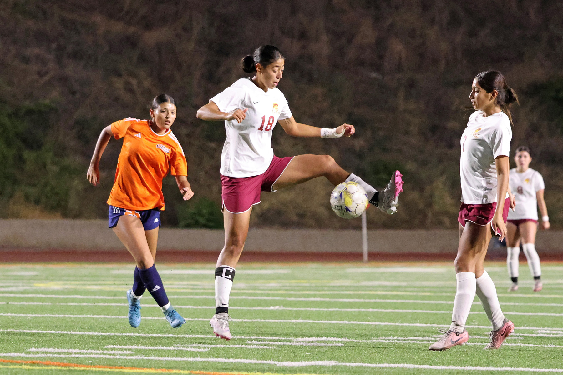 Itzel Nunez in action for the Lancers at Citrus (photo and gallery by Richard Quinton).