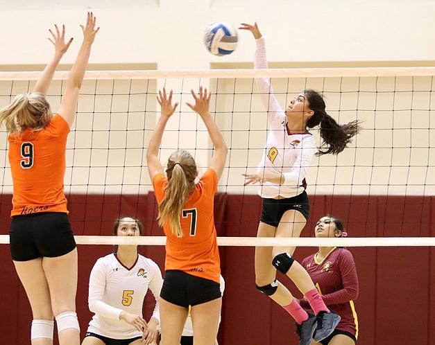 Vanessa Lopez helped PCC extend its conference win streak to six matches on Friday at ELAC.