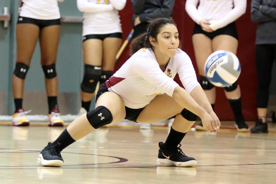 Leslie Rivera continues to be the team leader for the Lancers women's volleyball team.