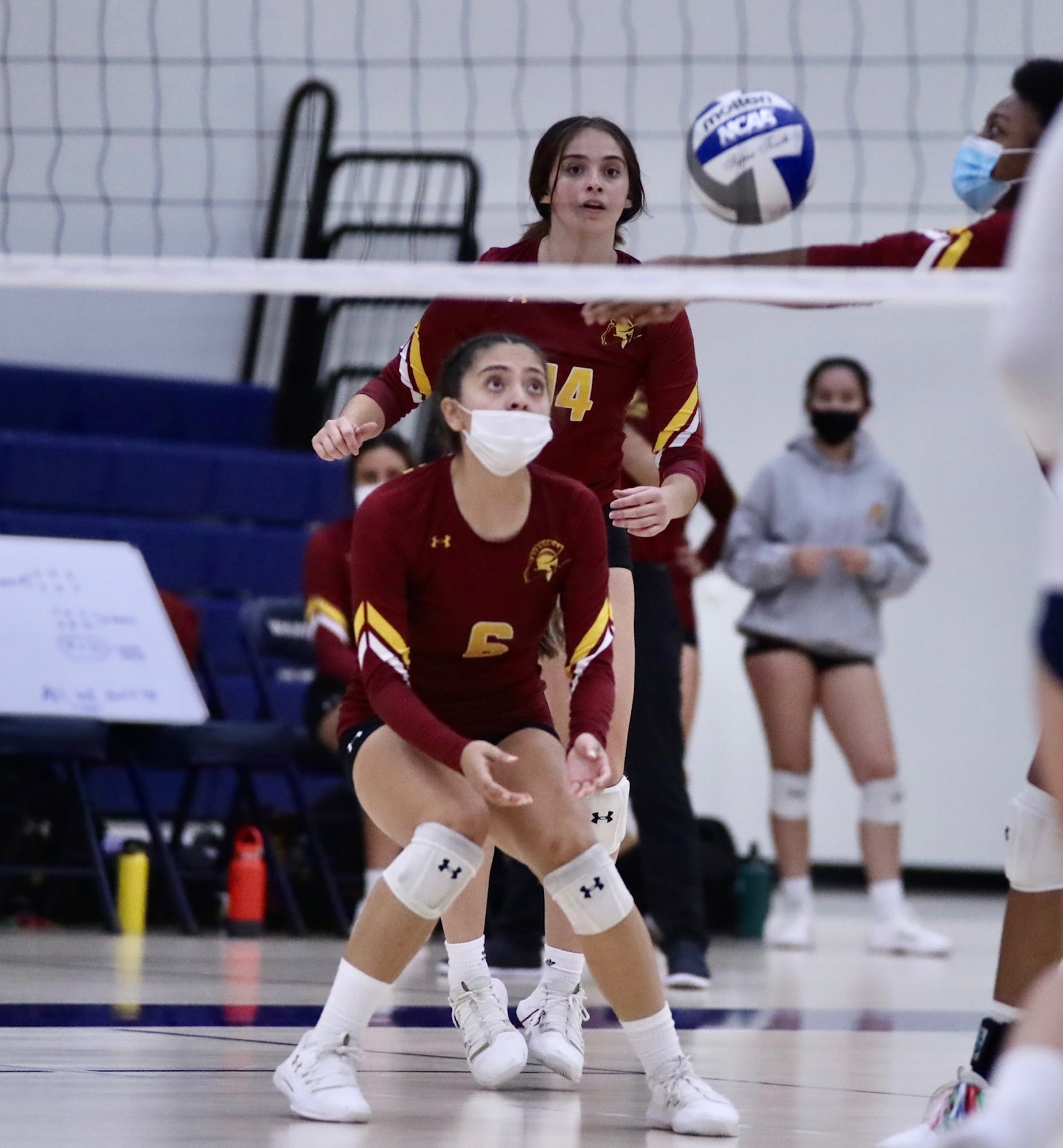 Verenice Gonzalez (6) and Annie Lay (14) have given the Lancers depth in the lineup (photo by Michael Watkins).