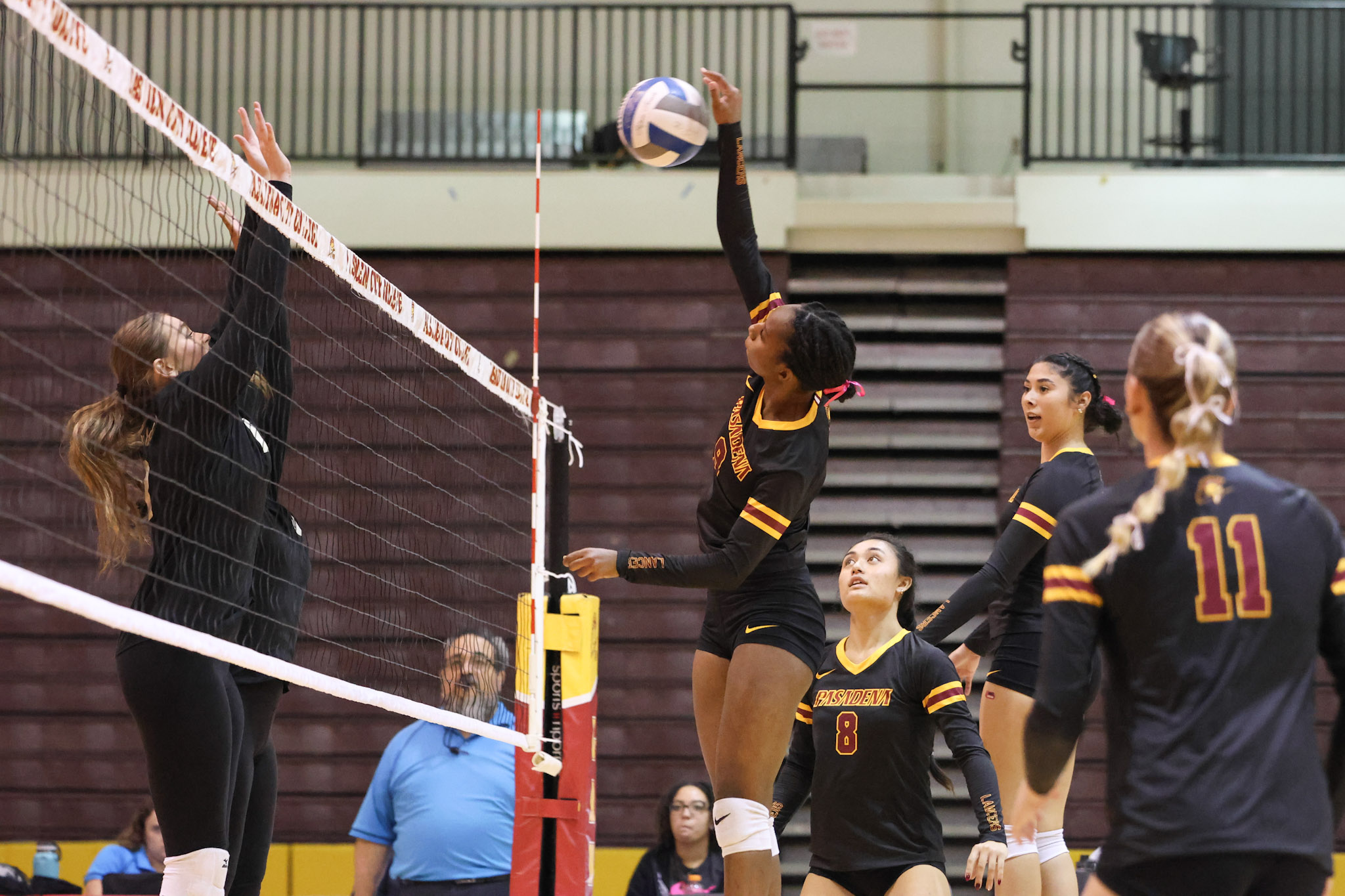 Machijah Harville with the attack on Wednesday (photo by Richard Quinton).