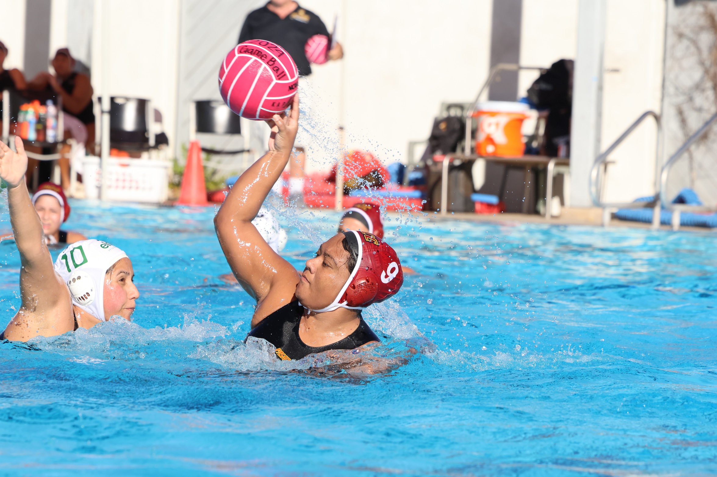 Alondra Vazquez fires a shot during a recent game (photo by Richard Quinton).