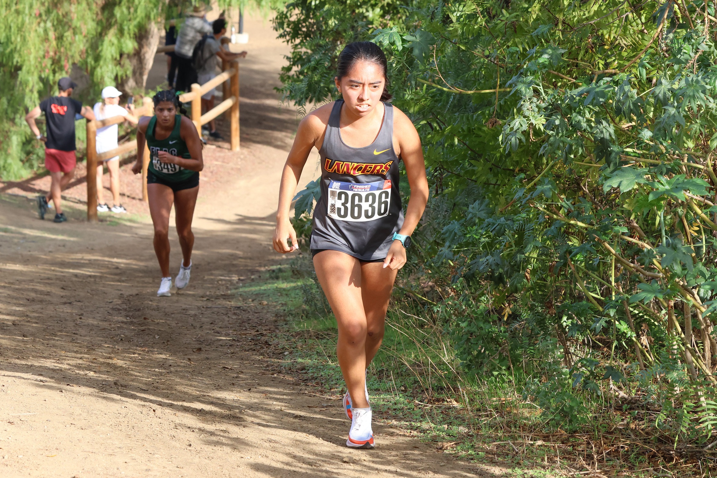 Camila Gonzalez posted the fastest time by a PCC women's racer at the state meet in 11 years (photo by Richard Quinton).